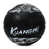Kuangmi Angel & Demon Basketball Size 7(29.5“), Durable PU Ball for Kids Youth Adults, Indoor Outdoor Training Game